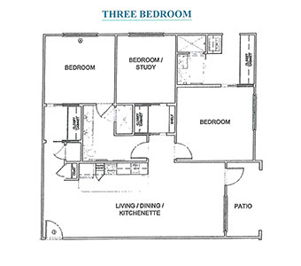 Three Bedroom Garden